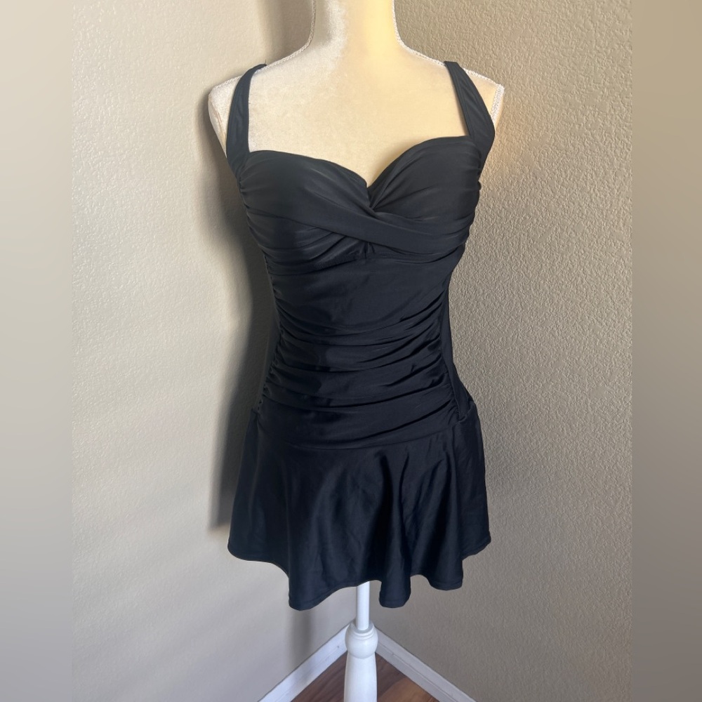 VENUS Black Swimsuit Dress size 16